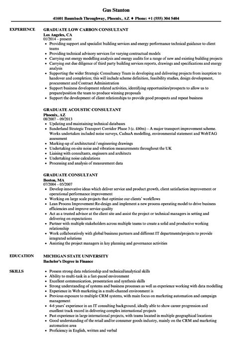 info cv  graduate consultant printable  docx