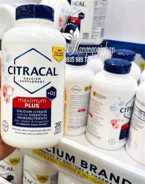 Viên Uống Bổ Sung Canxi Citracal Calcium Maximum Plus 280 Viên