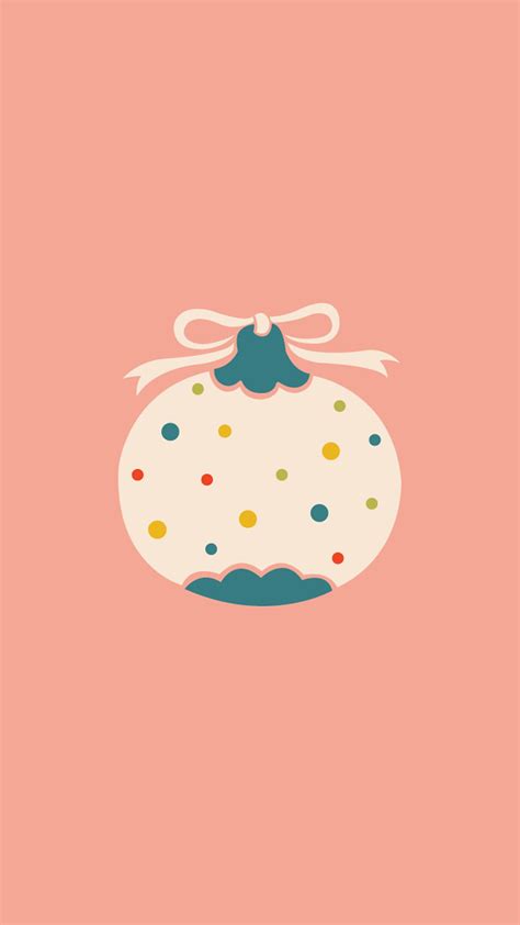 More images for cute christmas phone wallpaper » christmas ornament cute mnimal flat wallpaper | File Name ...