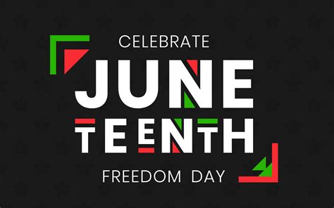 Juneteenth Freedom Day Banner African American Independence Day June