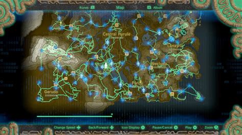 Legend Of Zelda Breath Of The Wild Map Etsy Bild