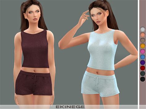 The Sims Resource Knit Sweater Tank Top Set24 3
