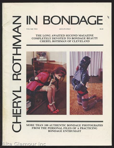 CHERYL ROTHMAN IN BONDAGE Vol 02 August 1979 1979 Alta Glamour Inc
