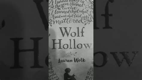 Wolf Hollow Book Summary - YouTube