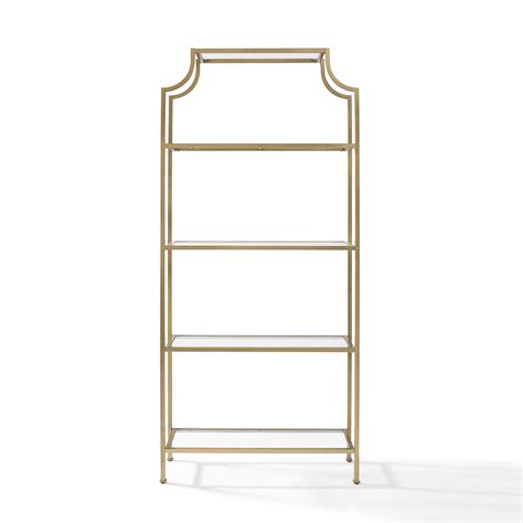 Enjoy free shipping on most stuff, even big stuff. Gettington - Crosley Aimee Glass Etagere - Antique Gold ...