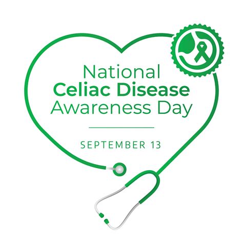 Celiac Disease Awareness Month Celebration Design Template Green