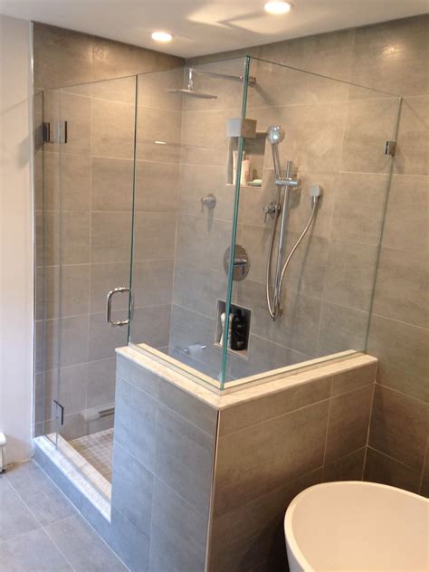 These quality arched shower door come customized to fit every bathroom need perfectly. Absolute Glass Shower Door Frameless Corner Enclosure ...