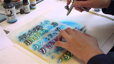 Harder And Steenbeck Airbrush Letters Youtube