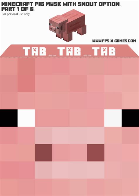 7 Best Images Of Minecraft Pig Printable Minecraft Papercraft Pig
