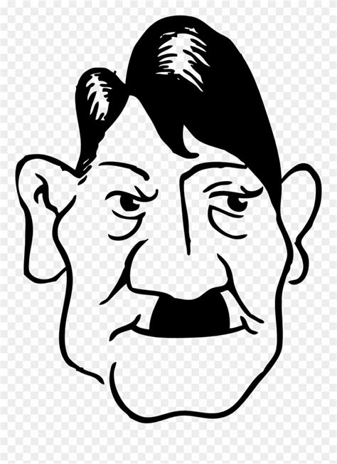 Adolf Hitler 2 Black White Line Art 999px 98 Adolf Hitler Clipart