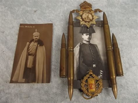 Ww1 German Trench Art Portrait Frame From Theantiquesstorehouse On Ruby