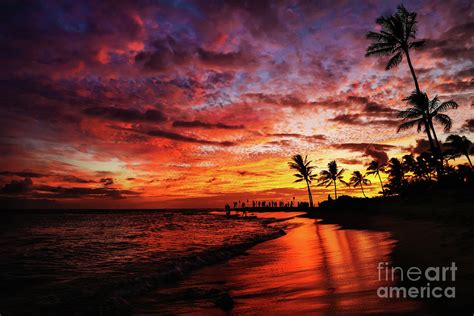 Hawaiian Sunset Photograph By Miles Whittingham