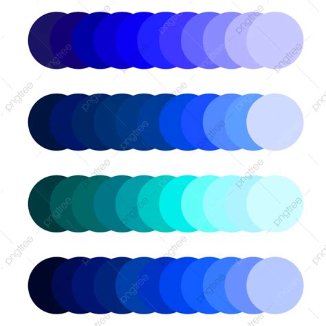 Blue Color Palette Vector Hd Png Images Blue Palette Color Colour