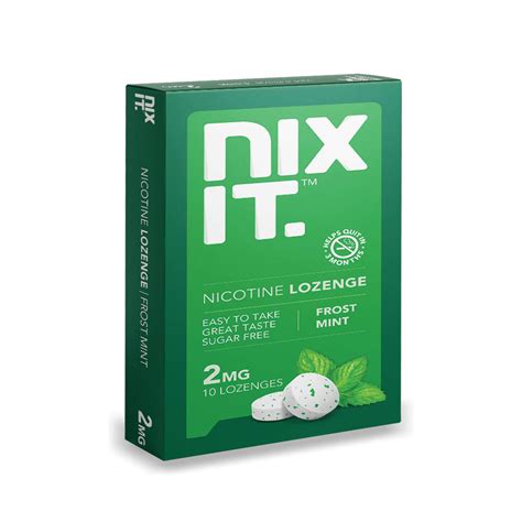 buy nixit nicotine lozenge 2mg frost mint flavored lozenge to quit smoking sugar free 10