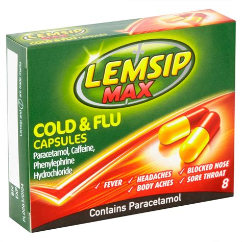 Top six vitamins and minerals for kids. Lemsip Max Cold & Flu Capsules 8 Capsules - FASGRO Grocery