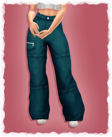 Baggy Cargo Pants Pinealexple Recolor 39 Sims Sims 4 Sims 4