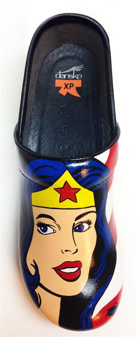 Hand Painted Wonder Woman Nursing Shoes On Behance Nursing Shoes