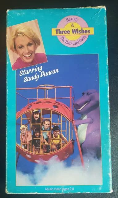Barney And The Backyard Gang 1988 Three Wishes Sandy Duncan Vhs 2000