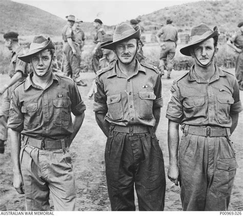 Portrait Of Three Members Of The 1st Battalion The Royal Australian