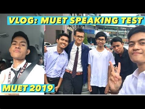 To provide an example * for example VLOG: MUET SPEAKING TEST 2019 - YouTube