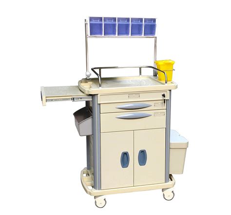 Mk P09 Hospital Locking Anesthesia Cart