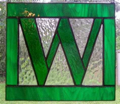 Letter W Initial Custom Stained Glass By Stainedglassandmore Custom
