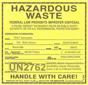 Labeling Hazardous Waste Containers For Off Site Transportation Actenviro