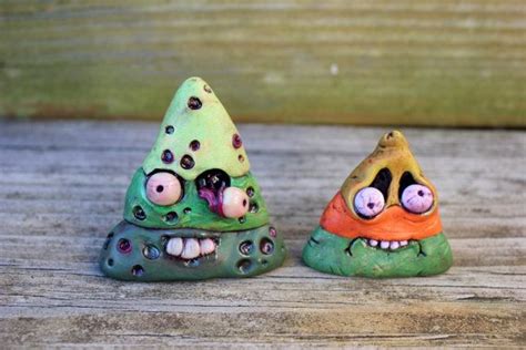 Mini Zombie Candy Corns Are All Hand Crafted From Polymer Clay Each