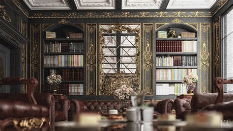 Interior Design For A Luxurious Classic Office Room On Behance