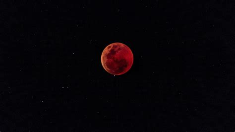 Wallpaper Full Moon Eclipse Red Moon Fiery Moon Hd Widescreen
