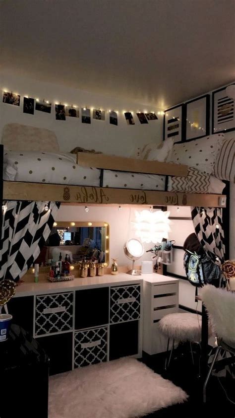 22 college dorm room ideas for lofted beds rustic dorm room college dorm room decor dorm