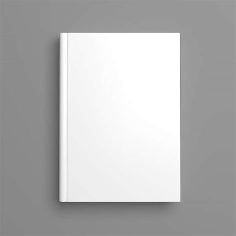 Blank White Book Cover