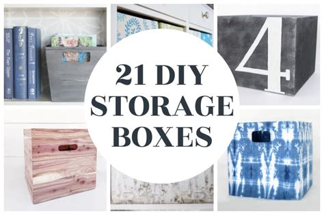 21 Budget Friendly Diy Storage Boxes Easy To Make