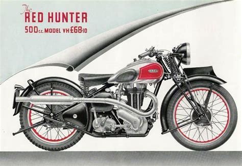 1939 Ariel Red Hunter Sales Brochure With Images