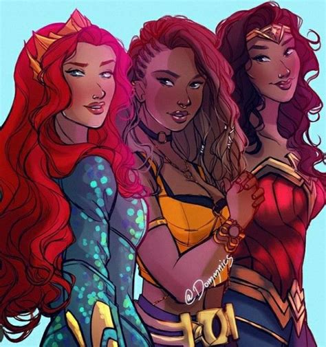 Queen Mera Black Canary And Wonder Woman Black Canary Wonder