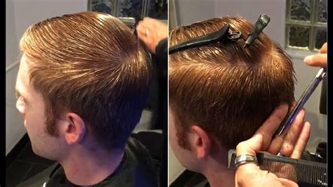 How To Cut Mens Hair Mens Scissor Haircut Tutorial Part1 Youtube
