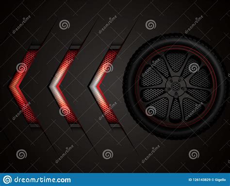 Racing Car Wheel Stock Vector Illustration Of Race 126143829