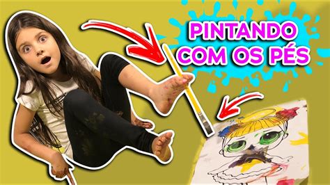 Desafio Pintando Com Os P S V Deo De Artes Youtube