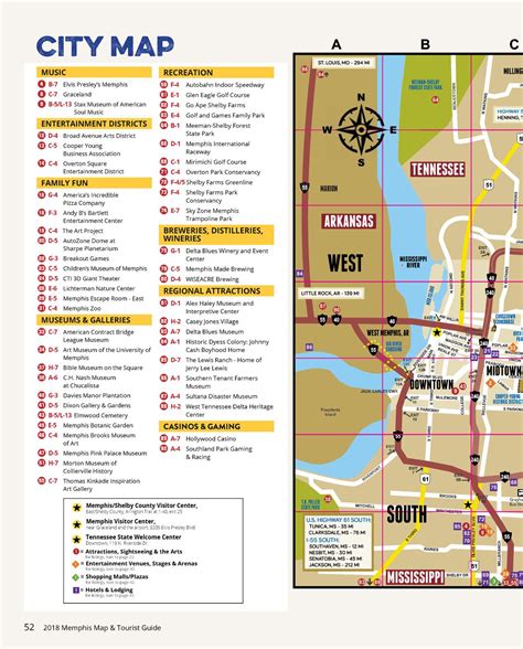 Memphis Map And Tourist Guide 2018 Memphis Map And Tourist Guide Memphis