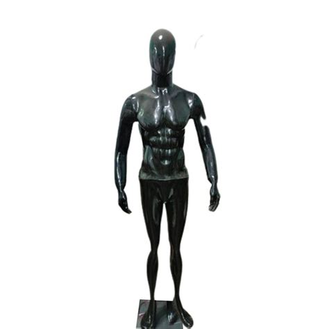 Standing Black Fiberglass Full Body Male Mannequin For Garment Shop