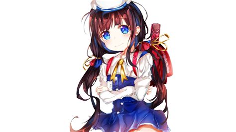 Desktop Wallpaper Cute Blue Eyes Anime Girl Ai Hinatsuru Ryuuou No