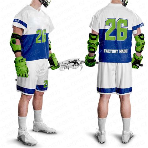 New Digital Printing Custom Made Design Lacrosse Team Uniforms
