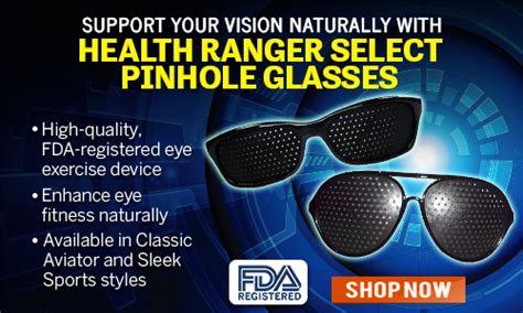 Check Out The Health Rangers Pinhole Glasses For Optimal Eye Fitness