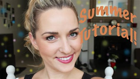Full Coverage Peachy Summer Makeup Tutorial Youtube