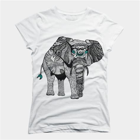 One Tribal Elephant T Shirt By Pomgraphicdesign Design By Humans