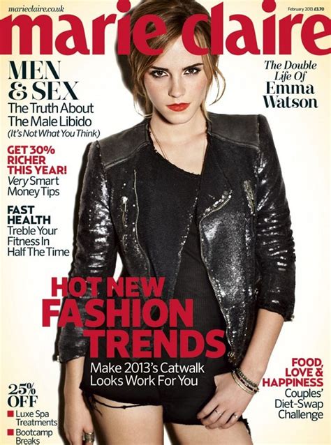 Emma Watson Is Sultry Chic For Marie Claire Uk February 2013 Issue