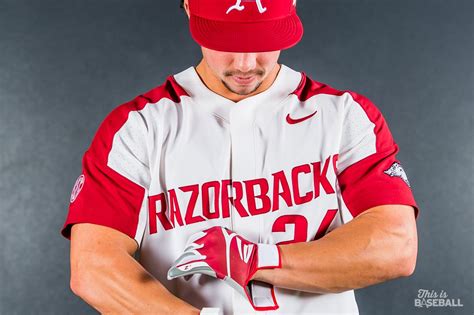 Arkansas razorback baseball game used player jersey hog. **CWS Runner-Up: Arkansas Razorbacks 2018 Baseball Season ...