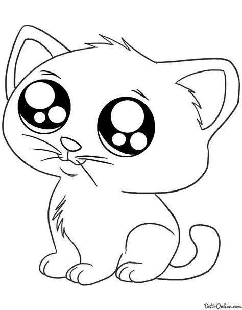 Раскраски кошки и мышки Dibujos De Gatos Dibujos Kawaii De Animales