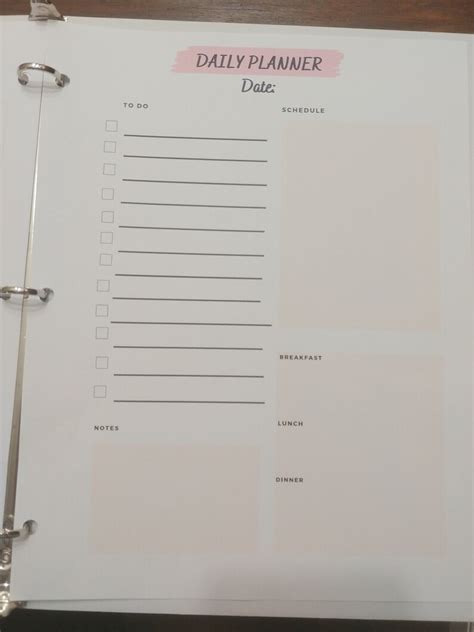 Printable Daily Productivity Planner Pdf Template To Do List Etsy