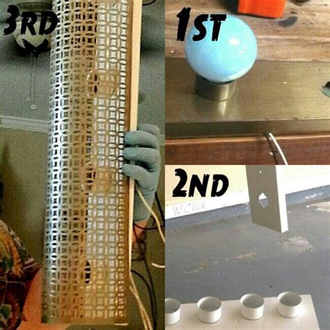 Bathroom light fixture makeover using spray paint and lamp shade frames. Old bathroom hollywood light fixture into two sconces for ...